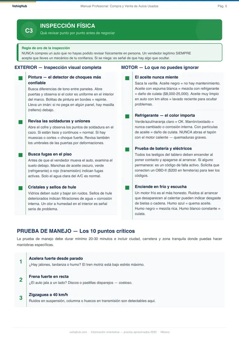 Página de muestra 1 de Compra y Venta de Auto en Español