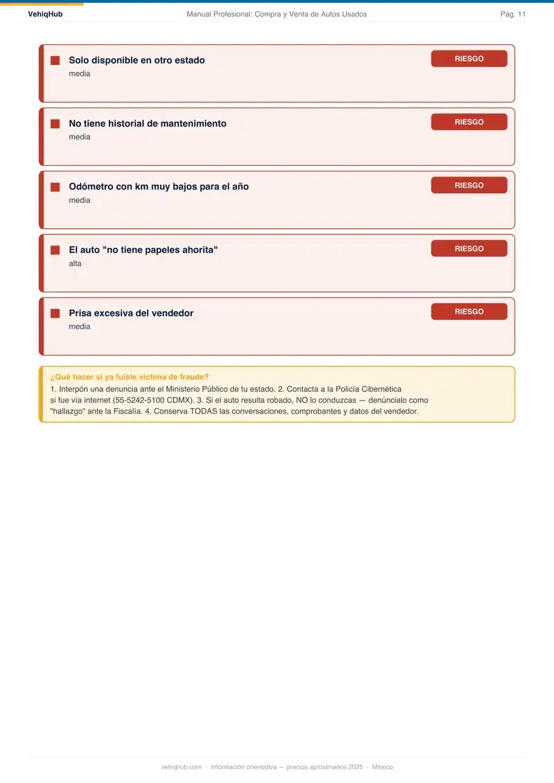 Página de muestra 2 de Compra y Venta de Auto en Español